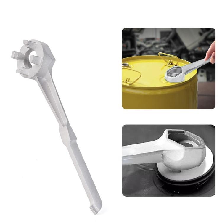 Oil Drum Bung Spanner Oil Drum Bung Wrench Aluminum for Opening Lid of 10 15 20 30 55 Gallon Standard Plugs