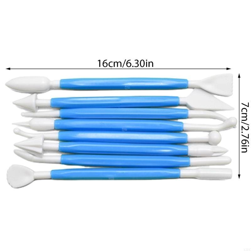 8Pcs Plastic Cake Sculpture Pen Fondant Sculpting Tool Cake Scraper Enduring X3UC