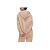 adidas Originals Trefoil Logo Print Drawstring Hooded Long Sleeve Sweatshirt Women Sweatshirt Khaki HJ7859