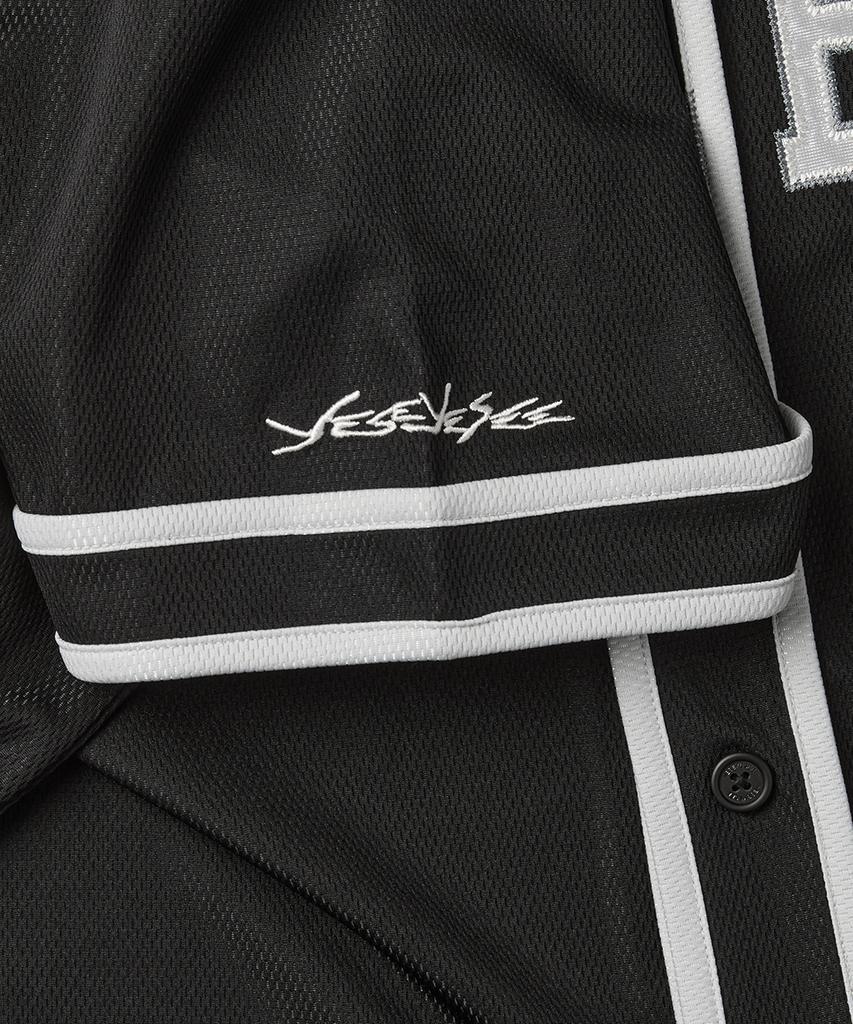 YESEYESEE Y.E.S College Baseball Jersey Black