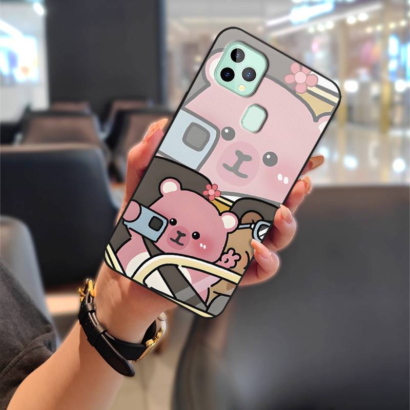 Anti-knock Cartoon Phone Case For Oukitel C22 Protective Soft Case Cute Silicone Full Wrap Couple Back Cover Waterproof