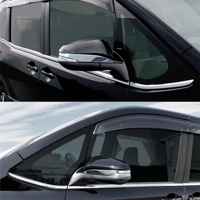 Car Sticker Rear View Rearview Side Mirror Cover Eyebrow Trim Frame 2pcs For Toyota Noah Voxy 80 Series 2014 2015 2016 2017 2018 4eg