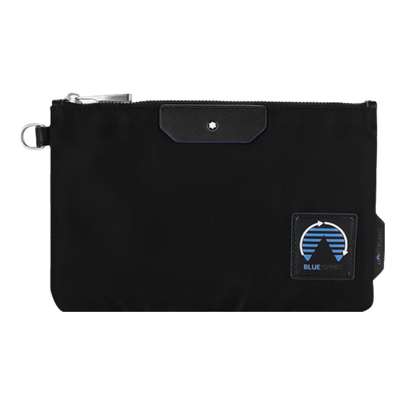 Montblanc Blue Declaration Series Men s Small Black Clutch Bag