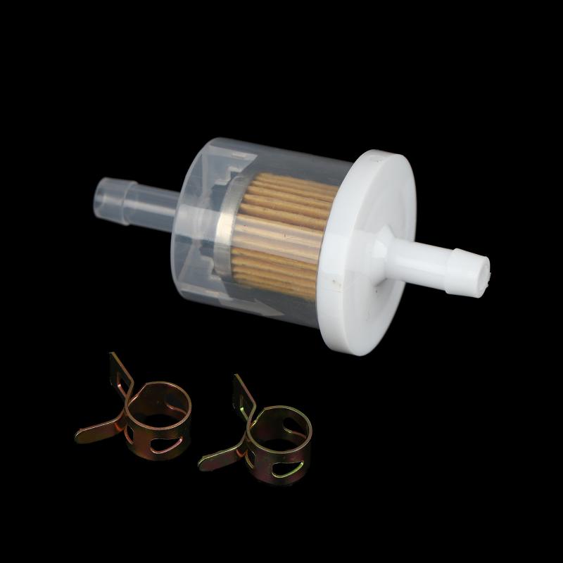 2Sets Of 5/16 Inch Universal Fuel Filters With 8 Pieces Of 14mm Hose Clamps Gas Inline Fuel Filter Replacement For Motorcycl Fuel Filters5
