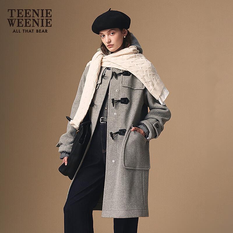 Teenie Weenie Women's Lamb Wool Toggle Button Coat