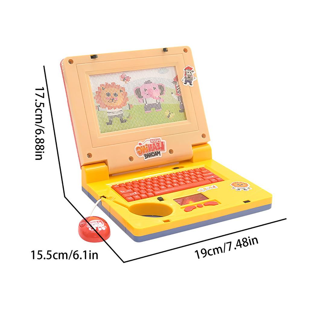 Children'S Puzzle Early Education Toys, Simulation Laptops, Animations, Mice, Lighting, Music, Computer Enlightenment
