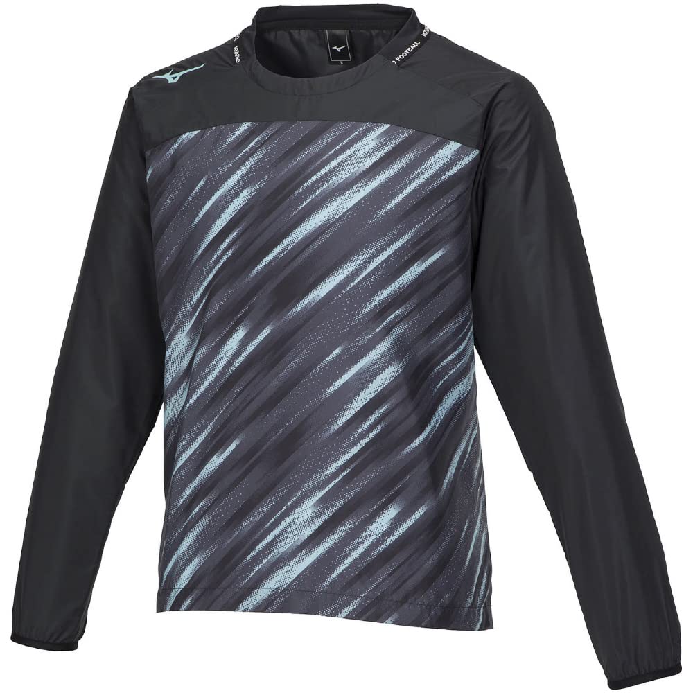

Mizuno Soccer Piste Long XL Wear, Shirt, Sleeve, P2MEA020, Black/Tanager Turquoise,