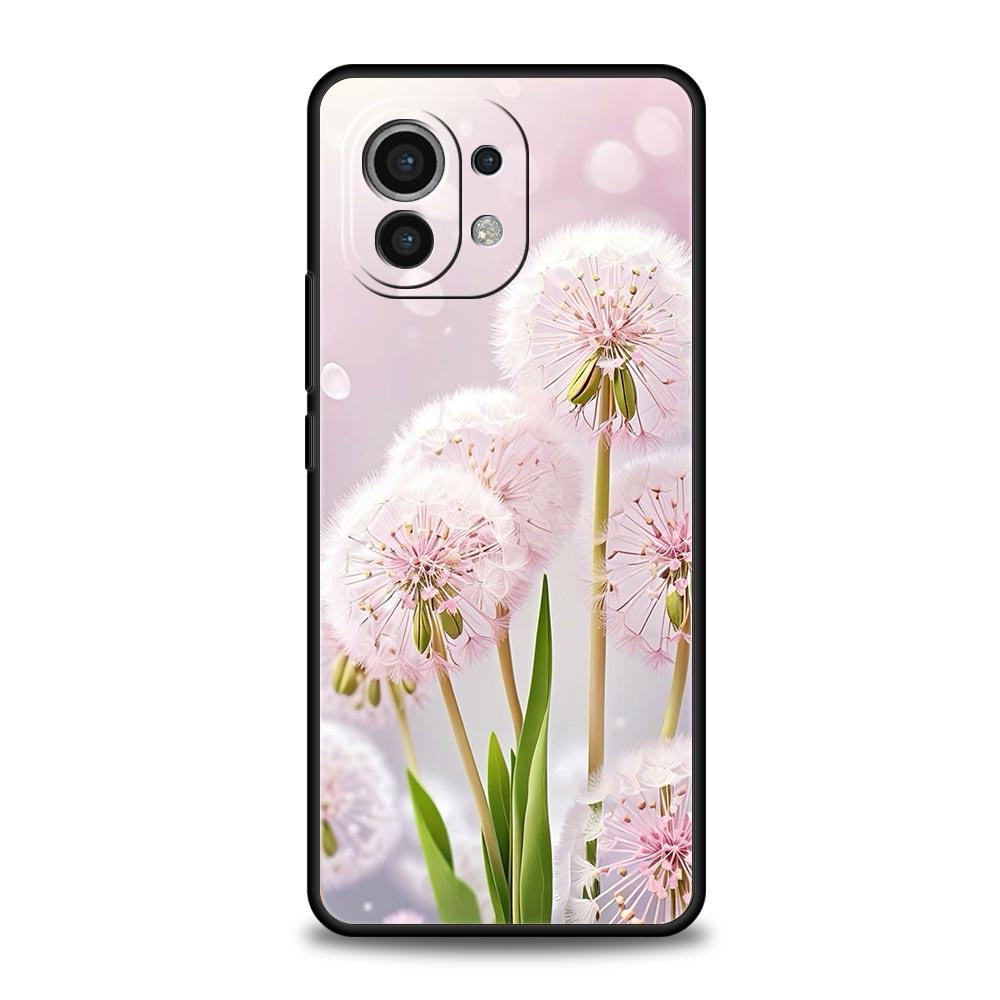 Phone Case Cover for Xiaomi Mi 17 15 14 13 12 11 Ultra 15T 14T 13T 12T 11T Pro Lite 5G Soft TPU Capas Cartoon Flower Fundas Bags