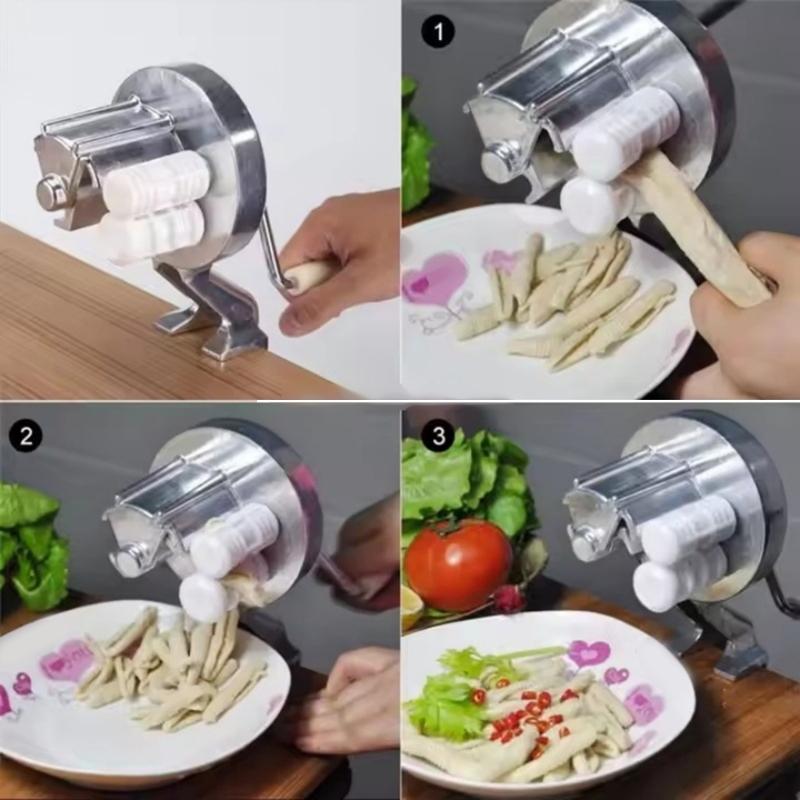 Manual Pastas Maker Hand Cranks Noodles Machine With Multiple Molds Pastas Press Tool For Homemade Healthy Pastas
