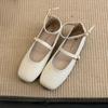 Fashion 2025 New Fashion Ankle Strap Ladies Mary Janes Flats Shoes Soft Female Square Toe Footwear Shallow Women Flats Lolita Shoes lady