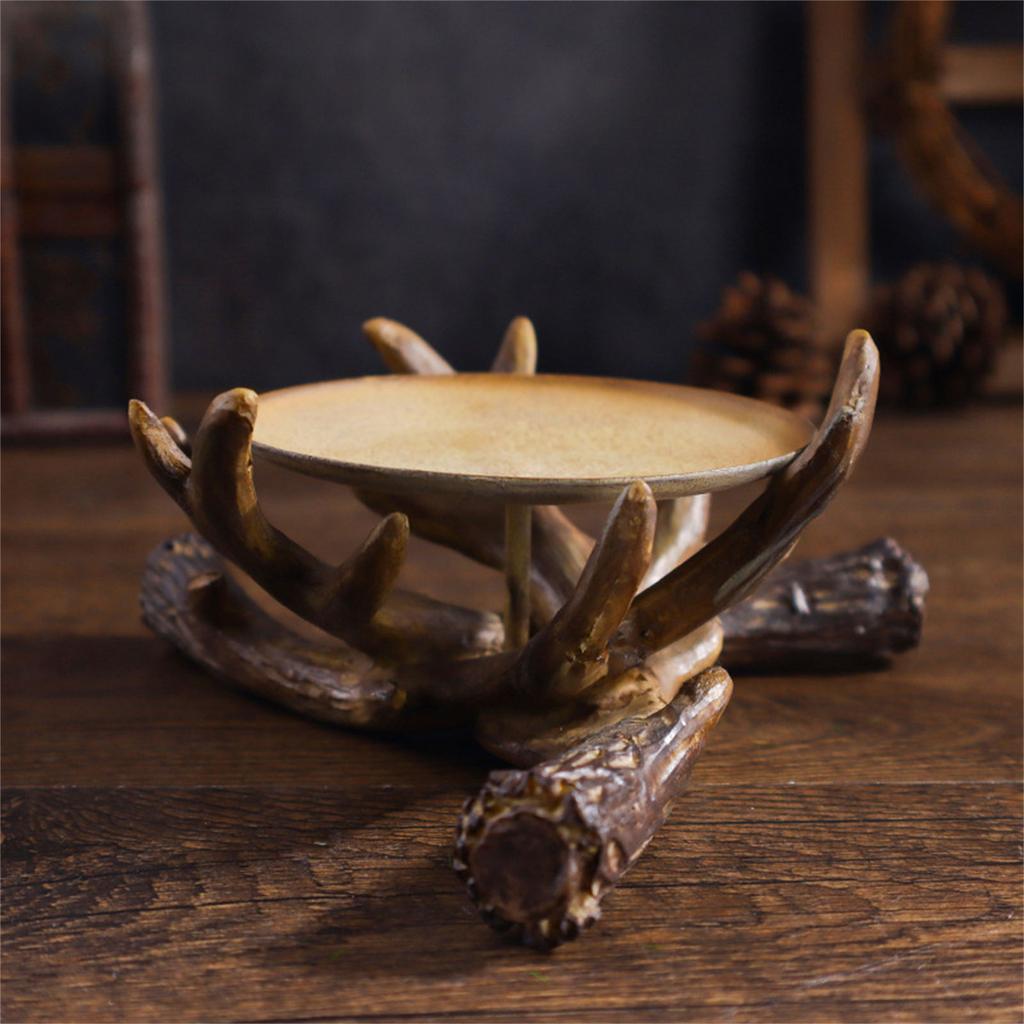 Antler Candle Holders Farmhouse Candlestick Holders Table Centerpiece,Rustics Tealight Holders for Home Decors