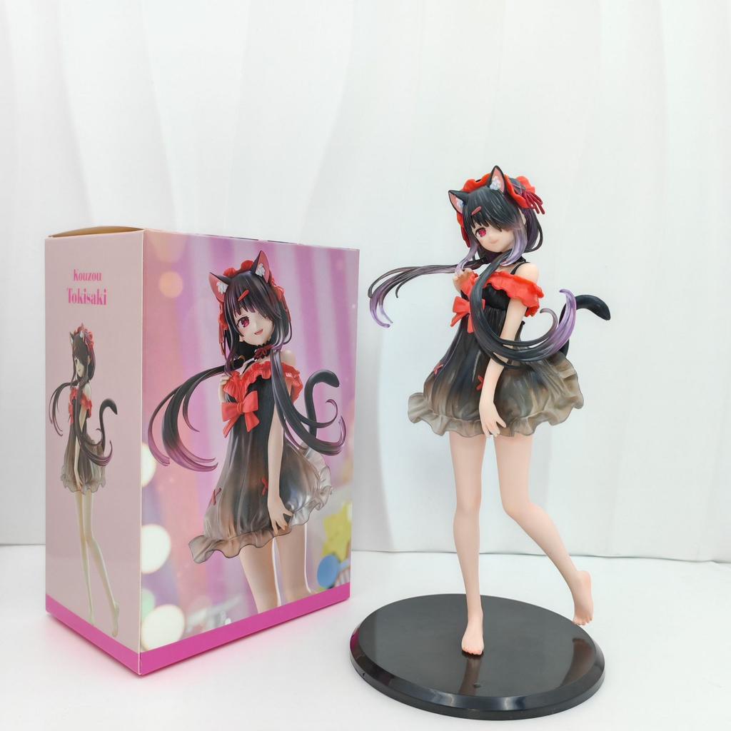 Date A Live Figure Action Figure Tokisaki Kurumi In Pajamas Beautiful Anime Girl Desktop Accessory Collectible Toy Gift For Kid