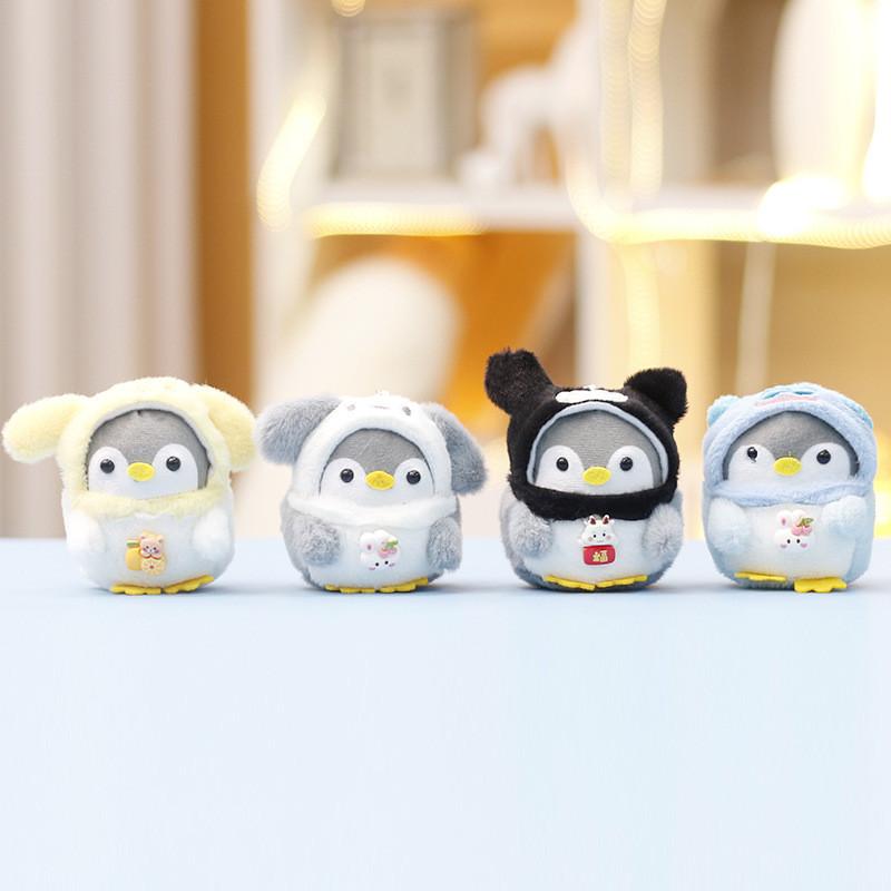 Penguin Cute Animal Plush Keychain With Short Pile Fabric For Gift Decoration