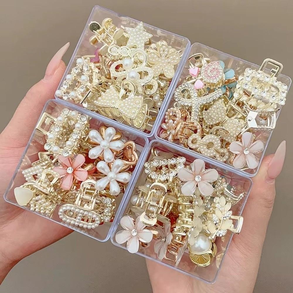 Pearl Pearl Hair Clip Alloy Crab Claw Clip New Mini Hair Hairpins