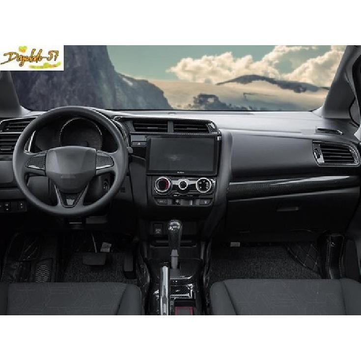 Kohlefaser Mittelkonsolen-Armaturenbrettleiste für Honda Fit Jazz 2014-