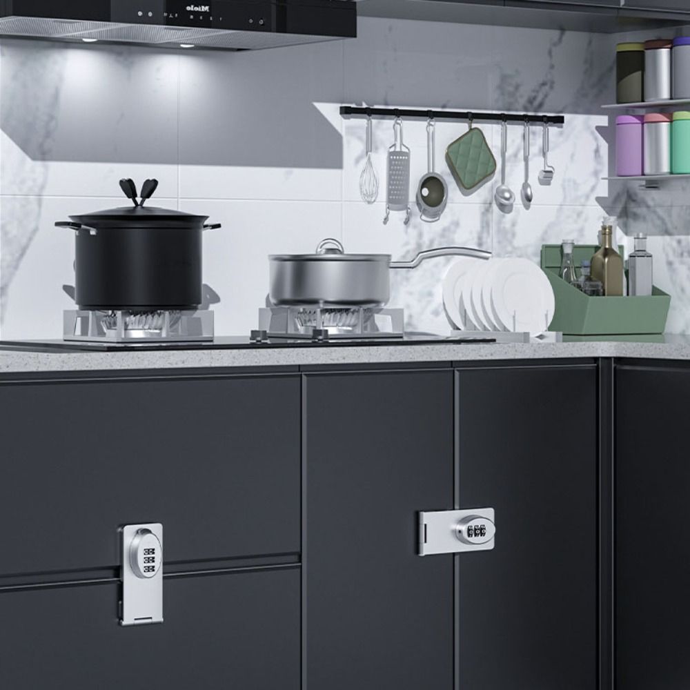 Protect Cabinet Door Lock 3-digit Baby Safety Locks Creative Code Lock  Cupboard