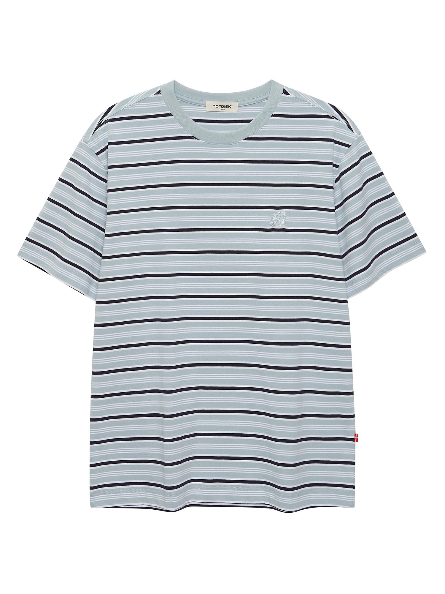 Nordisk Multi-Stripe Short Sleeve T-Shirt - U_Sky Blue Sky Blue/07(110)