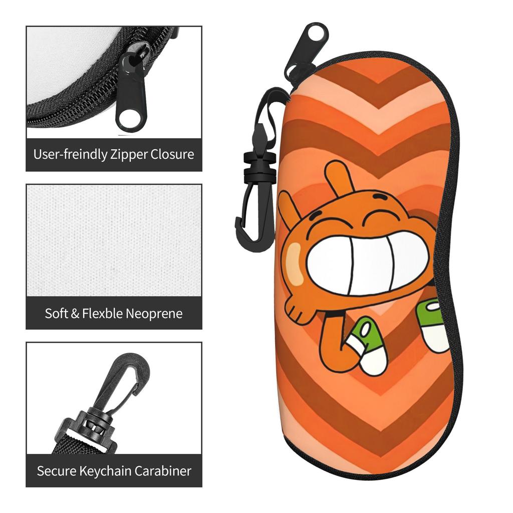 Cute Cartoon Glasses Case The Amazing World Of Gumballs Merch Box Sunglasses Storage Box Ins Style Eye Contacts Case