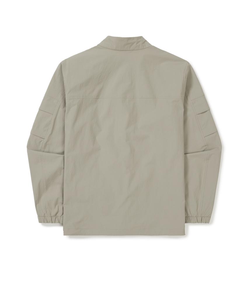 Snowpeak Apparel Root Stand Neck Windbreaker (S25Fmrwb68) Beige Gray