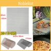 5pcs Bbq Grill Mesh Nonstick Mat Reusable Sheet Heat Resistant Baking Cooking