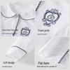 Girls' White Peter Pan Collar Puff Sleeve Cotton Shirt