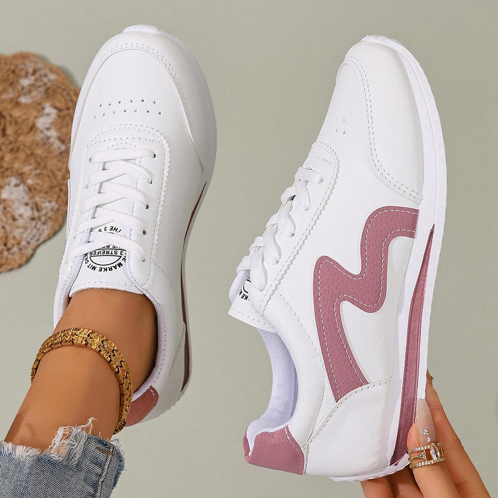 Fashion New Summer Women Casual Walking Shoes Flat Lace Up Breathable Sneakers Fashion Anti-slip Flat Sneakers Women Zapatos De Mujer