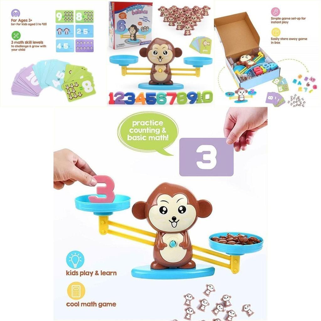 Lustiges Mathe-Zählspiel für Kinder Affen-Balance-Spielzeug-Set für Vorschulkinder