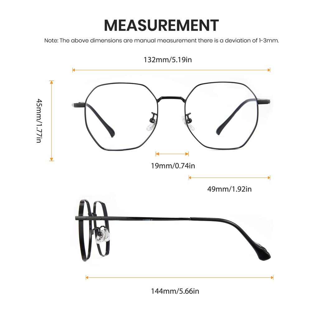 Cyxus Blue Light Blocking Glasses for Kids, Anti-Reflective, UV Protection, Lightweight Design, Cute for Boys and Girls, 6024 (Black Rose Gold)