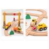 Wooden Hanging Tower Track Set Is Compatible With All Brands Of Railway Toys Road Accessories Assembly For Children Gifts PD60