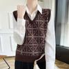 Women's Cashmere Vest Qinghe Cashmere 30% Cashmere 70% Wool Autumn and Winter Cashmere Vest Soft and Warm
