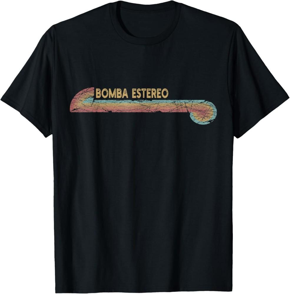 Vintage Retro Line Bomba Estereo Classic Style Music Musical T-Shirt Unisex T-Shirt M