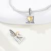 Original 15th 16 18 20 21 Anniversary Birthday Wedding S925 Silver Bead Pendant DIY Jewelry Gifts for Her