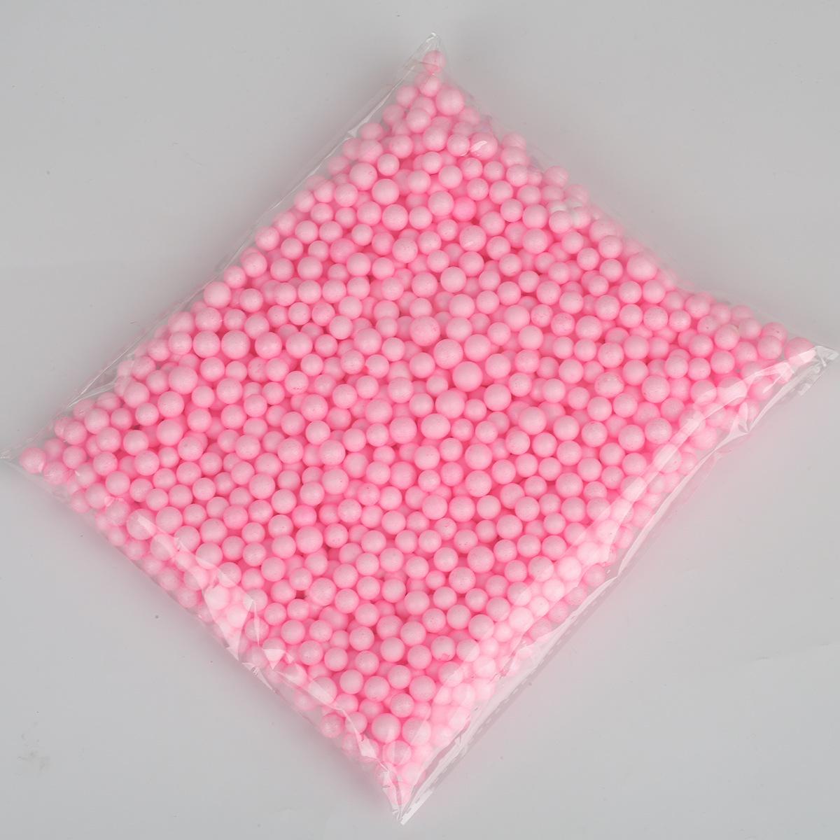 

Красочные шарики из пенопласта для самостоятельного изготовления лизунов и поделок 5-10mm, about 900 pcs/pack светло-розовый