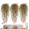 Simulated Flowers Ivy Vines Wall Hanging Wedding Gardening Decoration Artificial Realistic Rattan UV Resistant Flower Decor