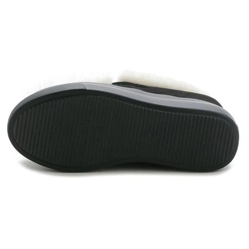 Fashion New Winter Women's Shoes Boken Shoes Plush Fashion Retro Bean Shoes Cotton Women's Flat Sole Slippers Platform Women Boots