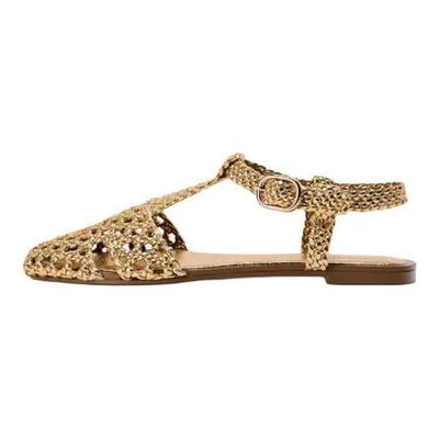Pu Buckle Cool Roman Sandals Women Sandals Gold 12505410091