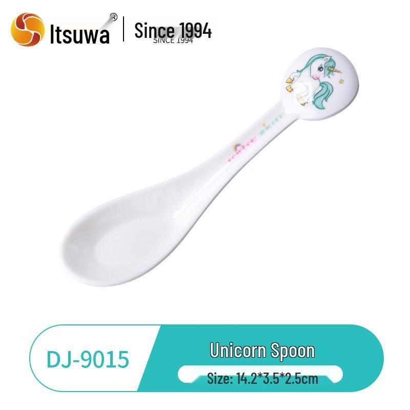 Wuhe Cartoon Melamine Soup Bowl & Spoon Set (10-Piece)