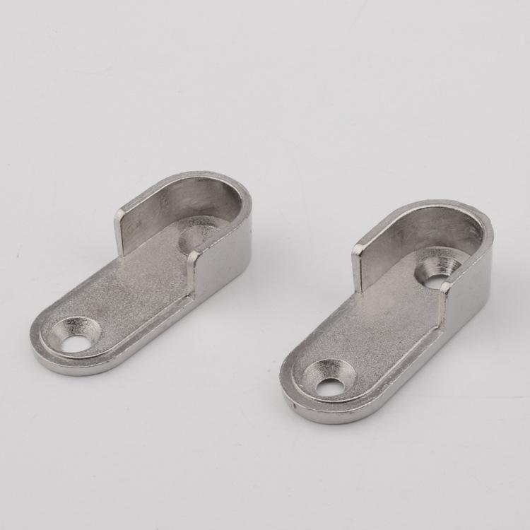 

2/4/8 шт. кронштейн для гардероба, прочный, нержавеющая сталь, гнездо для стержня, фланец, держатель для стержня, концевая опора для стержня в шкафу, 16 мм, U-образная форма 2PCS