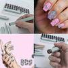 48 Pcs Nail Art Stamp Pens Set with 48 Floral Design Plates - Easy To Use Fingernail Stamper Kit for DIY Manicure, Professional Salon & Home Nail Art