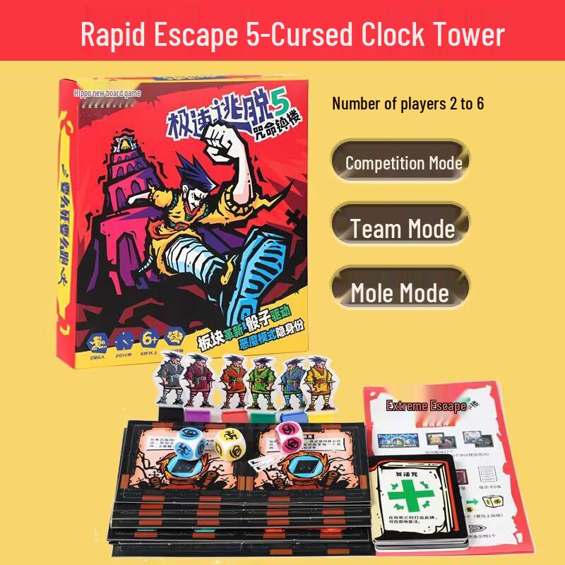 Rapid Escape Strategy: Family Party Tabletop Game for Kids and Adults