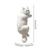 KX4B Simulation for Cat Pendant Plush Animal Art for Doll Ornament Desk Decor for Home Bedroom Living Room Decoration Gift