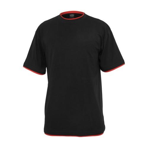 Urban Classics Herren T-Shirt mit Kontrastdetails, Tall