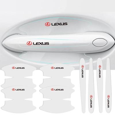 8 ks Nálepky na kliky dveří auta Ochranné fólie proti poškrábání Pro ES RX NX LS UX LM IS250 IS300 RX350 LS500 LX600 NX260 CT200