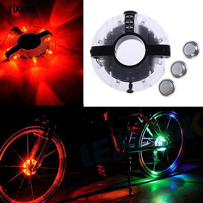 1X LED Bicycle Hub Light Cycling Bike Front Rear Wheel Warning Lamp Spoke Lights