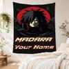 Naruto Character Customize Your Name Tapestry Aesthetic Wall Tapestry Smooth Polyester Ideal for Living Room Ideal for All Seasons