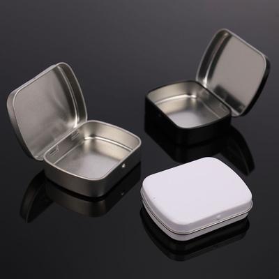 1 Pc Survival Kit Tin Small Empty Metal Tin Silver Black Gold Flip Storage Box Case Organizer For Money Coin Candy Key