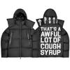 Herren Oversized Kapuzen-Baumwoll-Pufferjacke Mit Besticktem Streetwear Wintermantel
