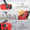 Solar Hand Crank Emergency Weather Radio,NOAA/AM/FM Portable Radio with 3 LED Flashlight 2000mAh Power Bank Cellphone Charger