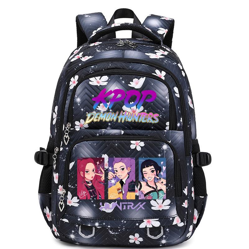 Kpop Korean version of small fresh backpack, college style trend, primary and secondary school student schoolbag, light and large capacity