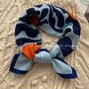 70x70cm Lightweight Square Scarf Women Vintage Black Floral Print Silk-Feel Neck Wrap UV Protection Stylish Accessory
